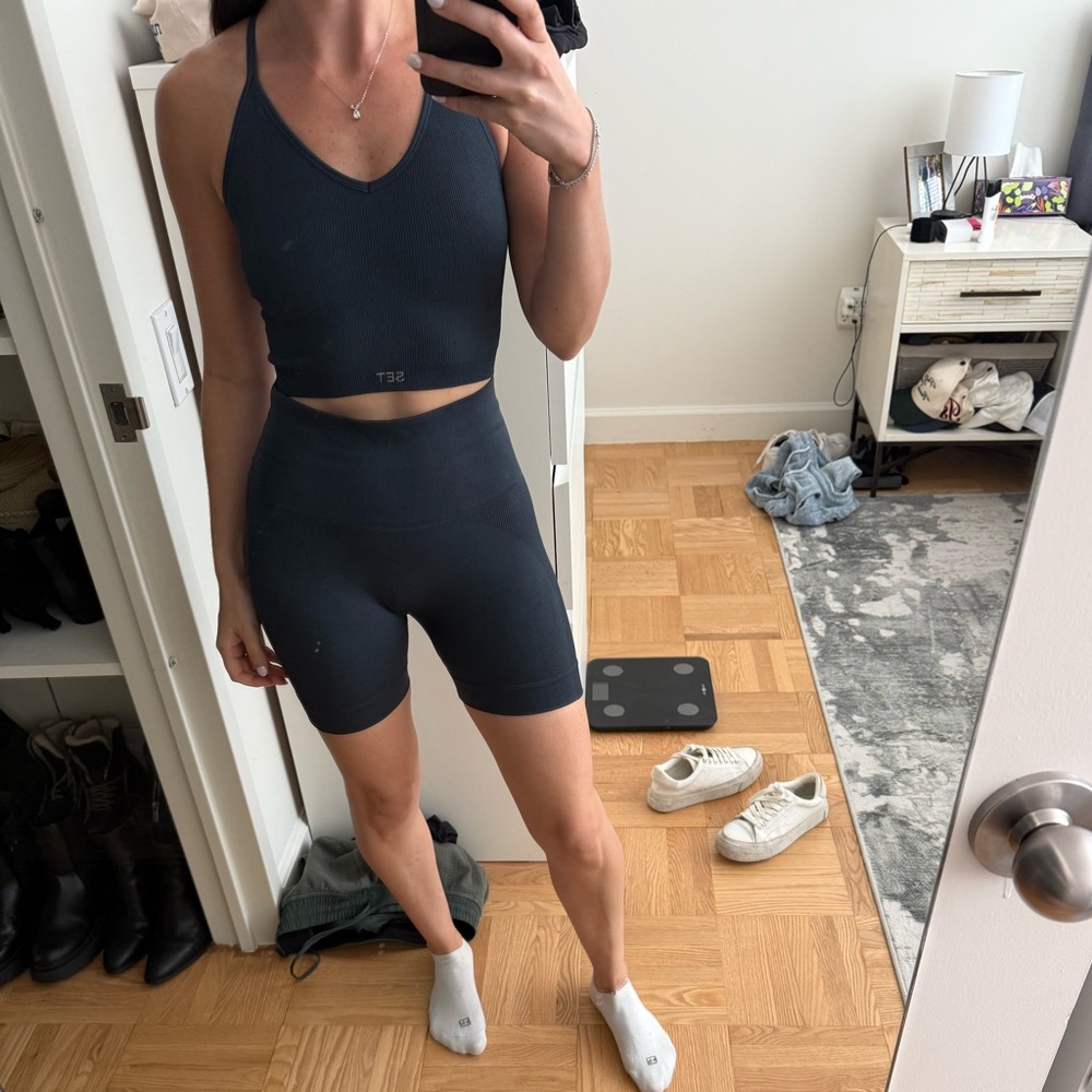 SET Active Women's Athletic Shorts - Dark Gray